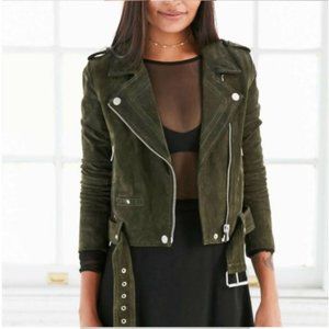 BLANKNYC Suede Moto Jacket